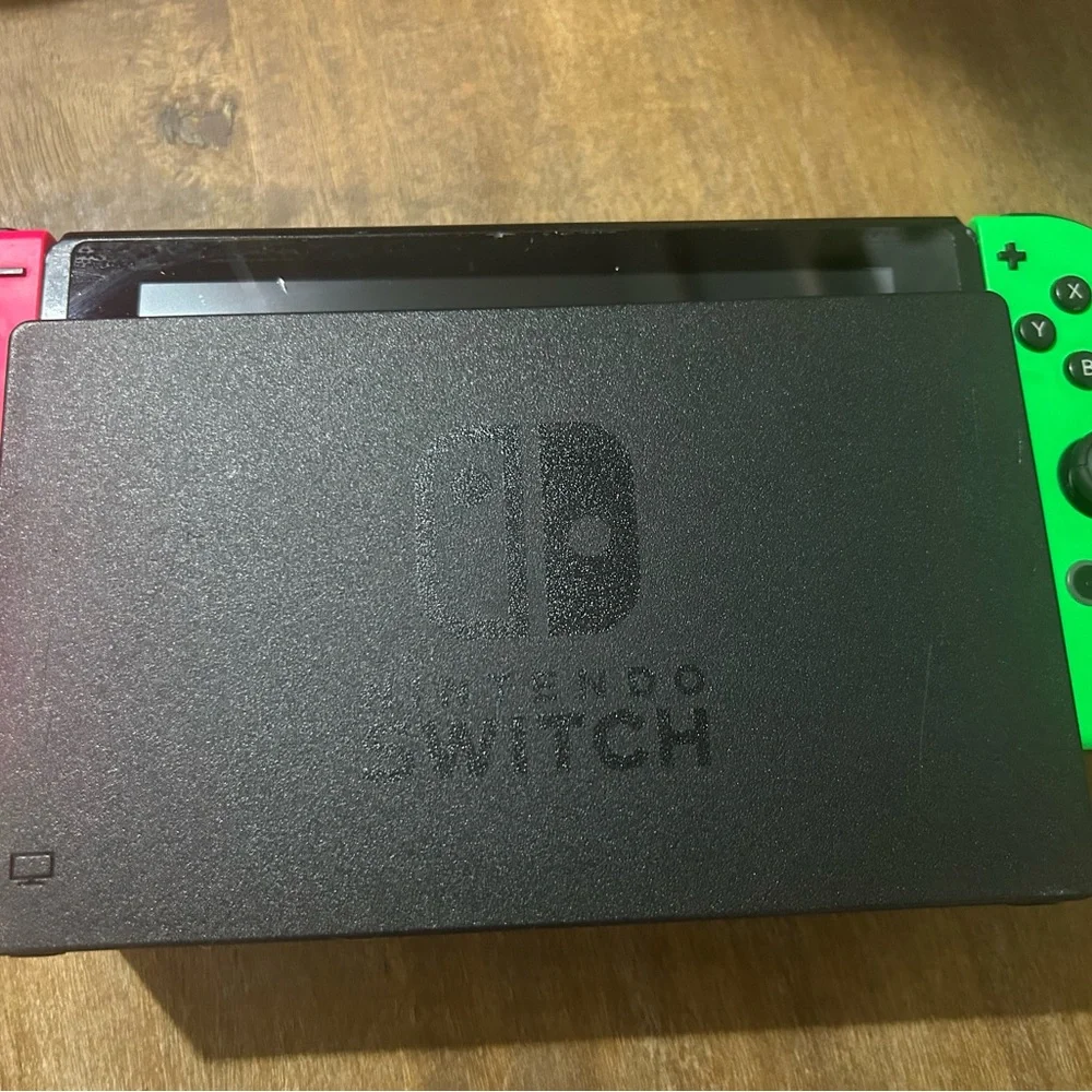 Nintendo Switch Console - Black with Red and Green Joy-Con
